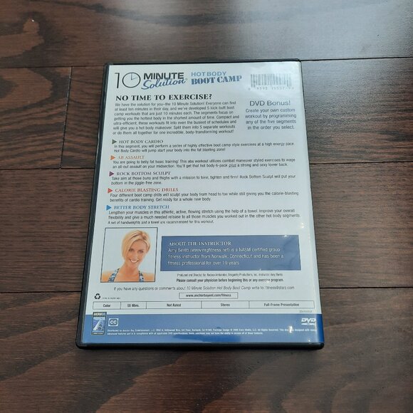 Exercise DVD:  10 Minute Solution Hot Body Boot Camp - Picture 2 of 7